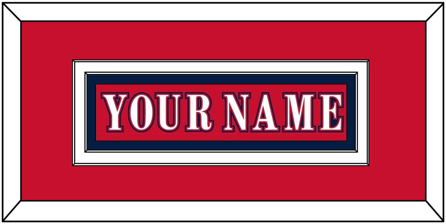 Washington Nameplate - Reverse Retro Red (2020-2021) - Signature Tier 1