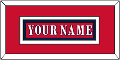 Washington Nameplate - Reverse Retro Red (2020-2021) - Signature Tier 1