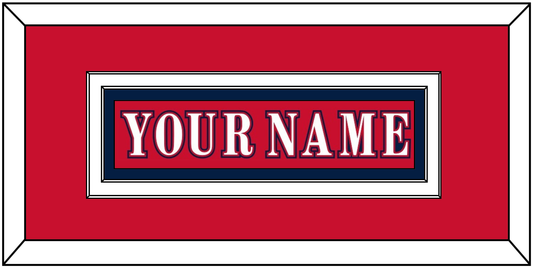 Washington Nameplate - Reverse Retro Red (2020-2021) - Signature Tier 1