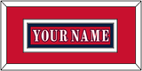 Washington Nameplate - Reverse Retro Red (2020-2021) - Double Mat 1