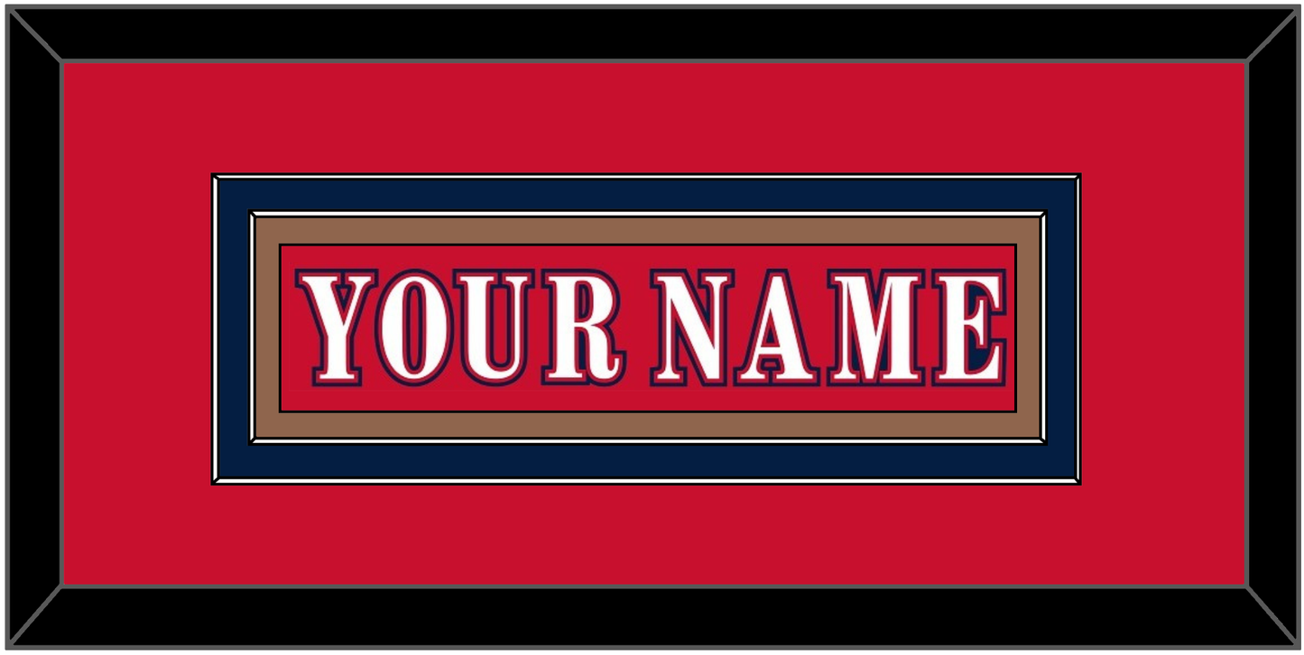 Washington Nameplate - Reverse Retro Red (2020-2021) - Signature Tier 2
