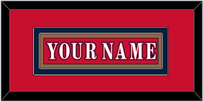 Washington Nameplate - Reverse Retro Red (2020-2021) - Signature Tier 2