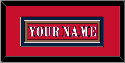 Washington Nameplate - Reverse Retro Red (2020-2021) - Signature Tier 2
