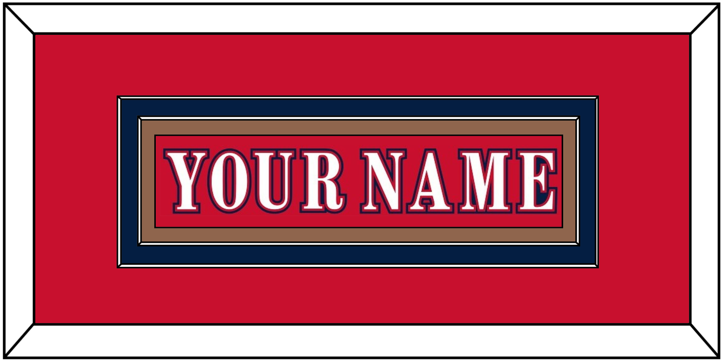 Washington Nameplate - Reverse Retro Red (2020-2021) - Signature Tier 2