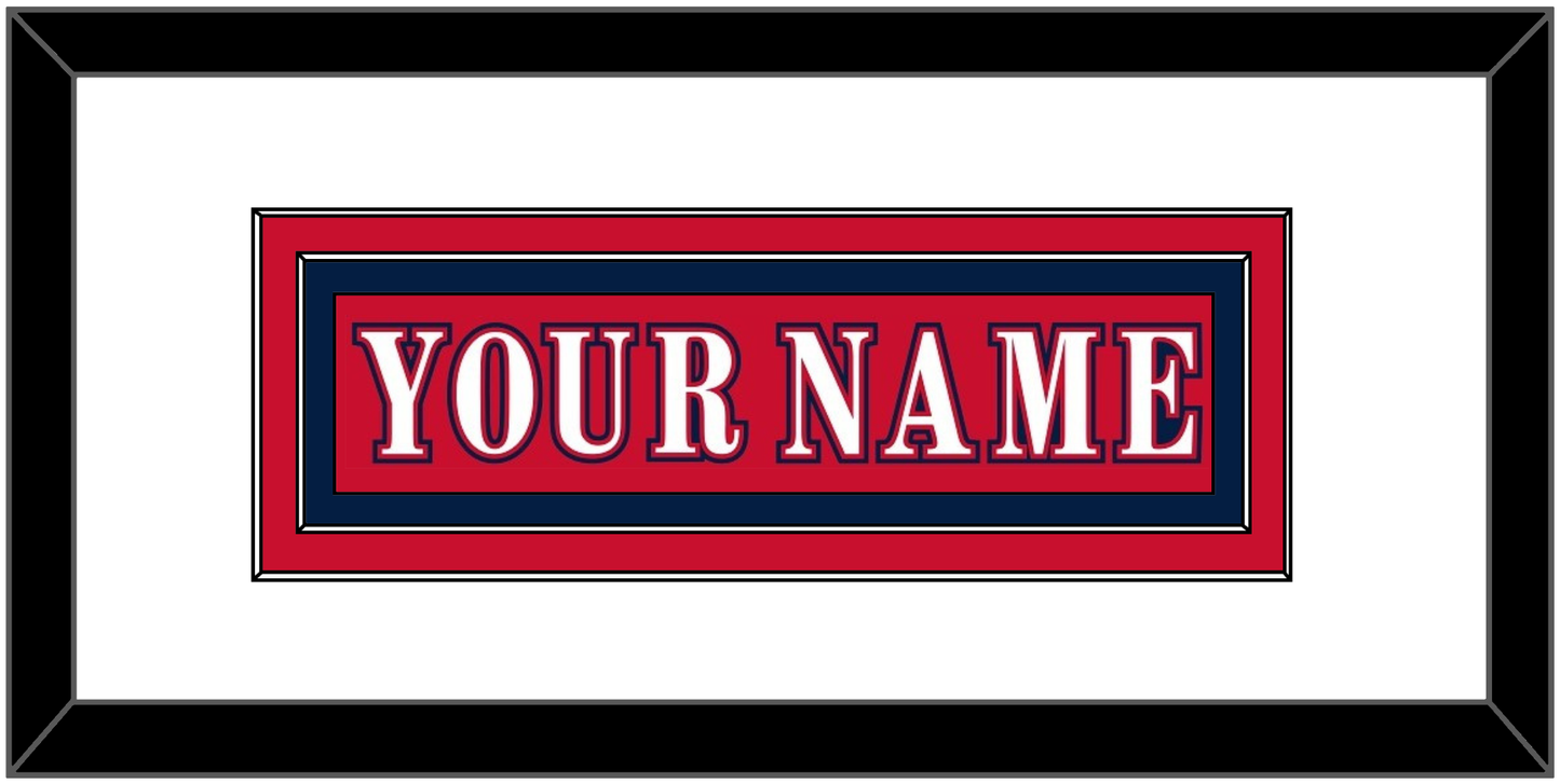 Washington Nameplate - Reverse Retro Red (2020-2021) - Signature Tier 3