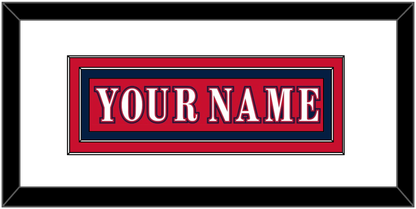 Washington Nameplate - Reverse Retro Red (2020-2021) - Signature Tier 3