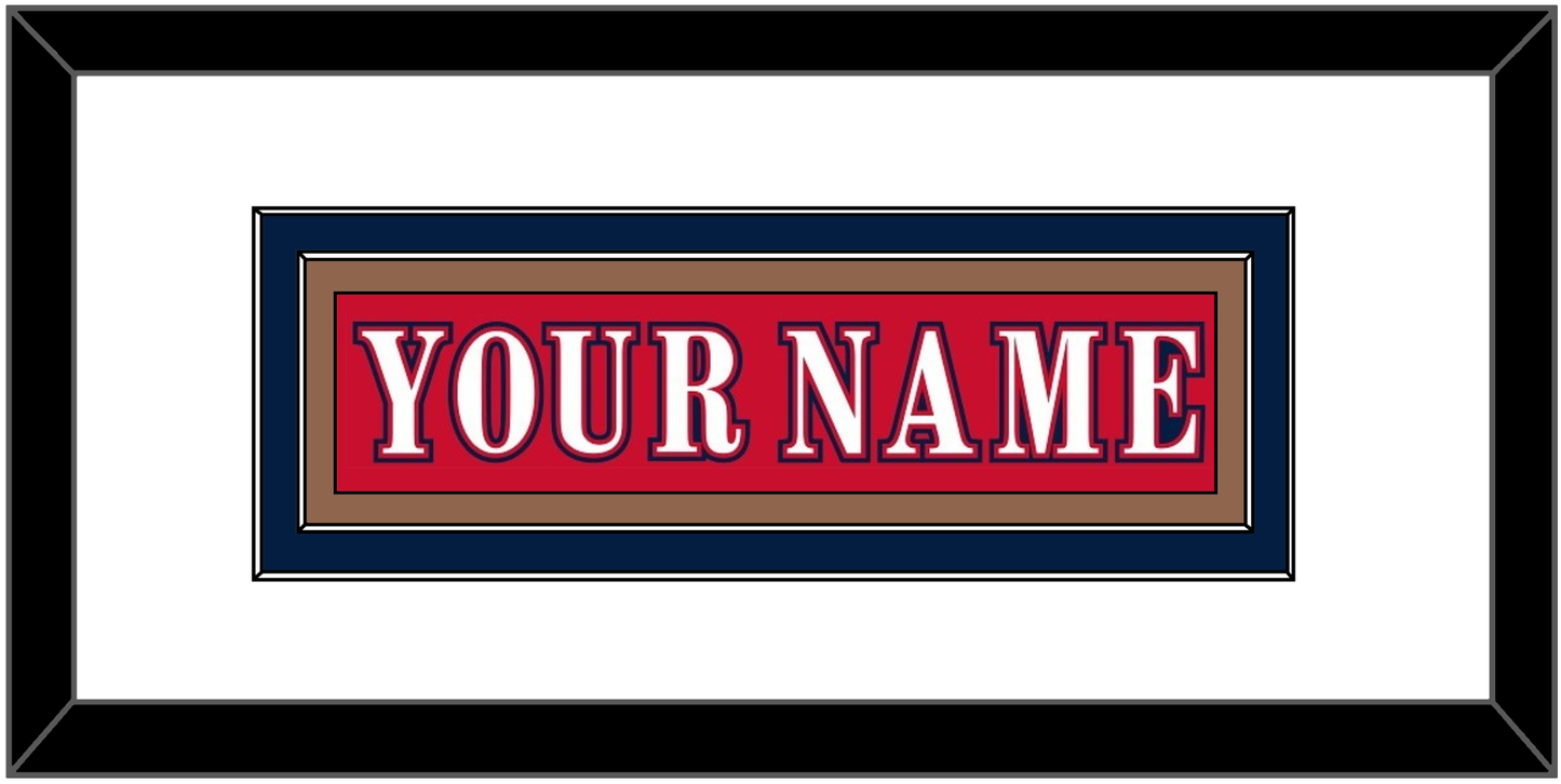 Washington Nameplate - Reverse Retro Red (2020-2021) - Signature Tier 4