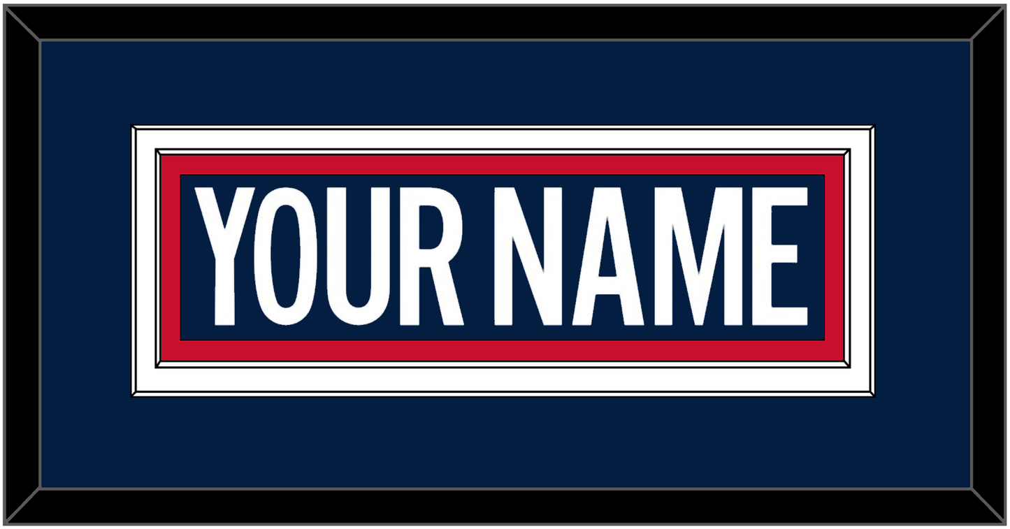 Washington Nameplate - 2018 Stadium Series Blue Jersey - Signature Tier 2
