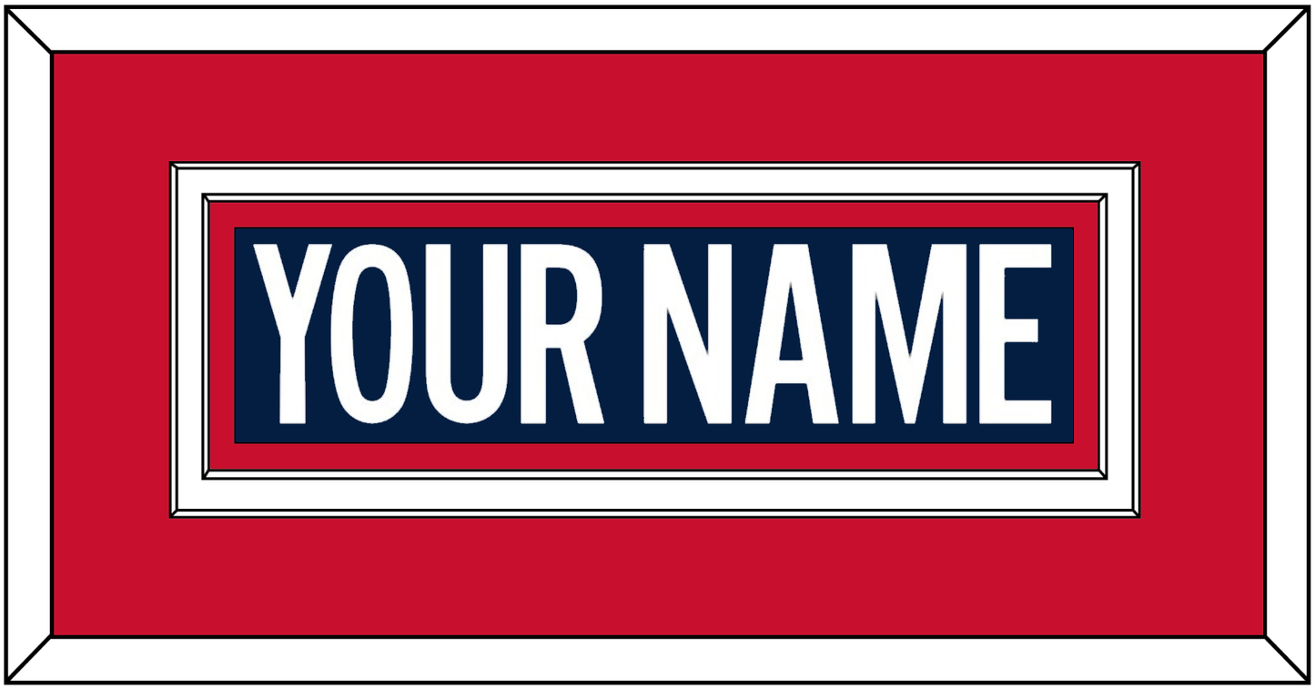 Washington Nameplate - 2018 Stadium Series Blue Jersey - Signature Tier 3