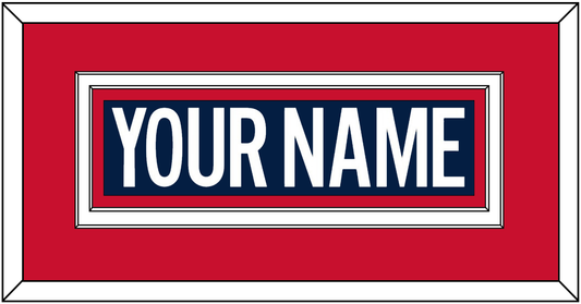 Washington Nameplate - 2018 Stadium Series Blue Jersey - Signature Tier 3