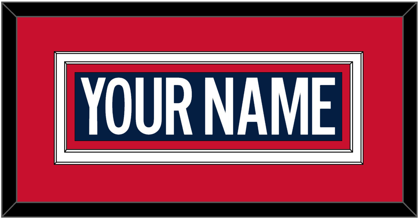 Washington Nameplate - 2018 Stadium Series Blue Jersey - Signature Tier 3