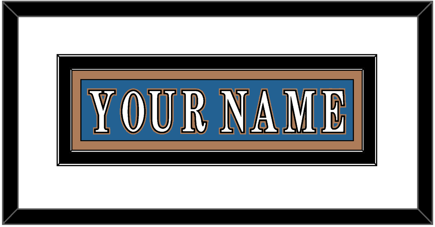 Washington Nameplate - Road Blue (1995-2000) - Signature Tier 1