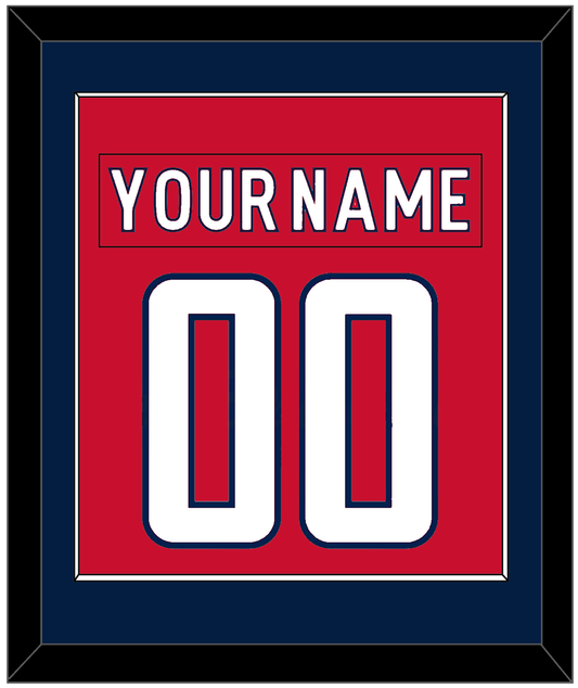 Washington Nameplate & Number (Back) Combined - Home Red - Essential Tier 2