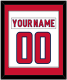 Washington Nameplate & Number (Back) Combined - Road White - Single Mat 1