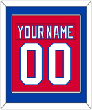 Washington Nameplate & Number (Back) Combined - Alternate Red (2018-2020) - Single Mat 2