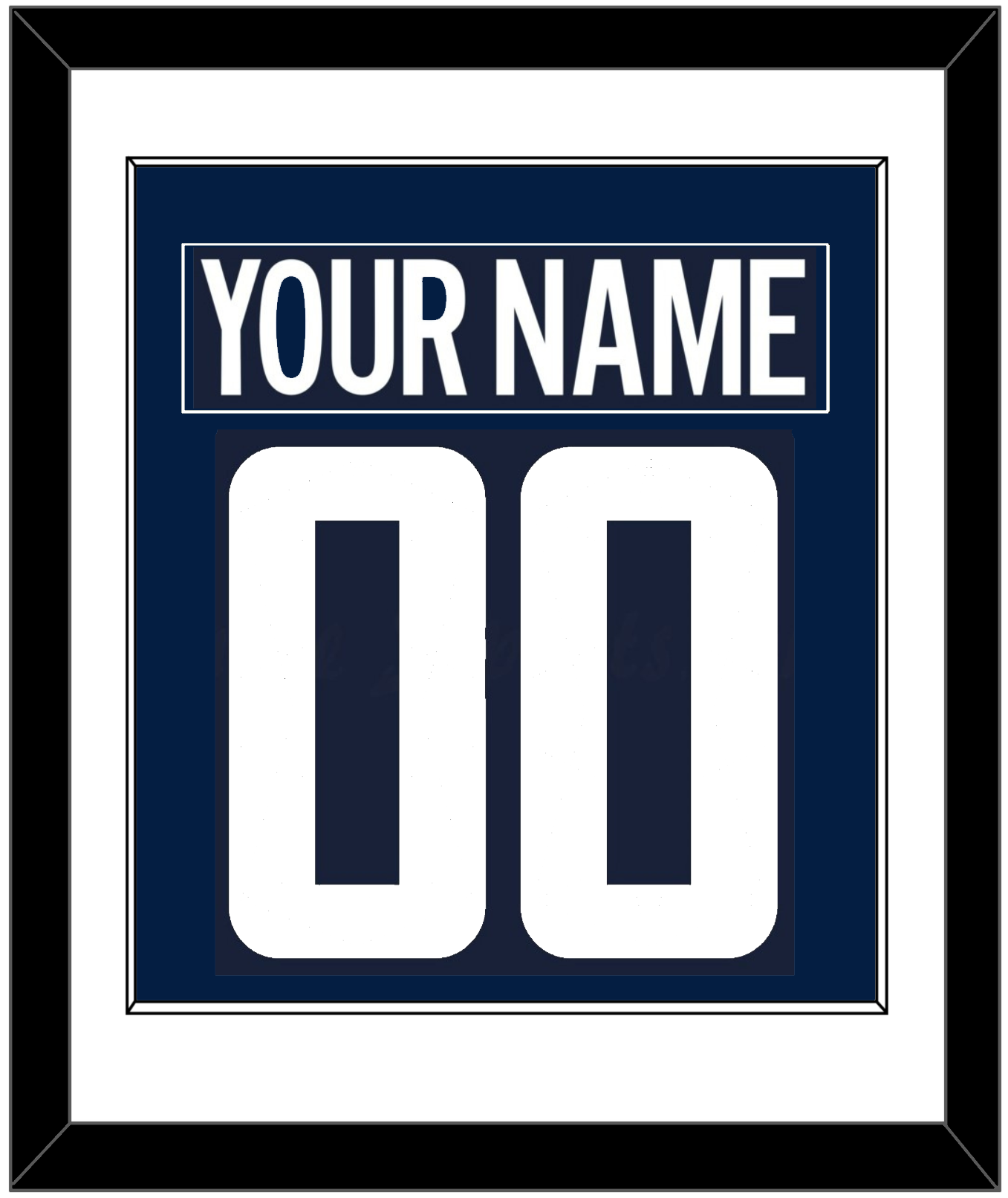 Washington Nameplate & Number (Back) Combined - Alternate Blue (2018-2024) - Essential Tier 1