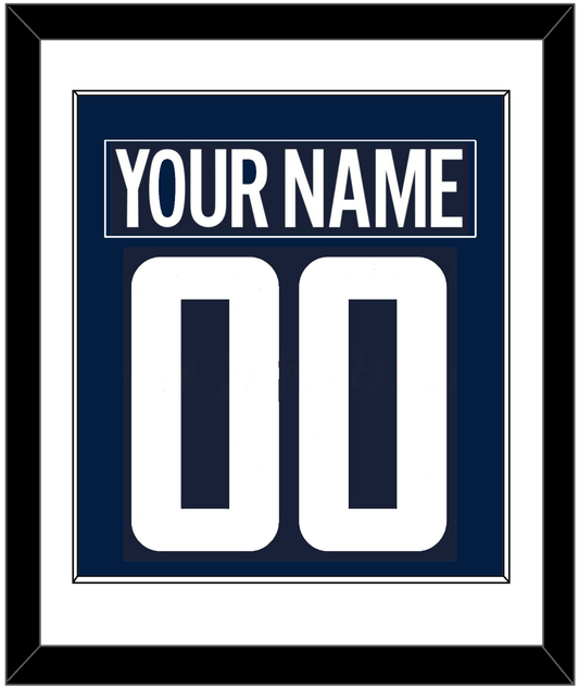 Washington Nameplate & Number (Back) Combined - Alternate Blue (2018-2024) - Essential Tier 1
