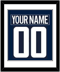 Washington Nameplate & Number (Back) Combined - Alternate Blue (2018-2024) - Single Mat 1