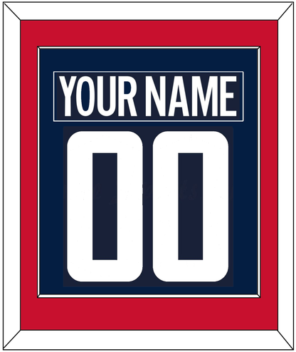 Washington Nameplate & Number (Back) Combined - Alternate Blue (2018-2024) - Essential Tier 2