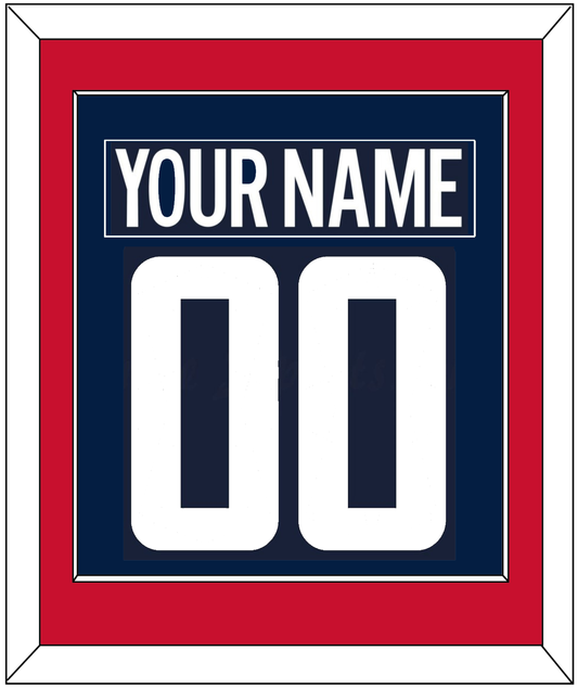 Washington Nameplate & Number (Back) Combined - Alternate Blue (2018-2024) - Essential Tier 2