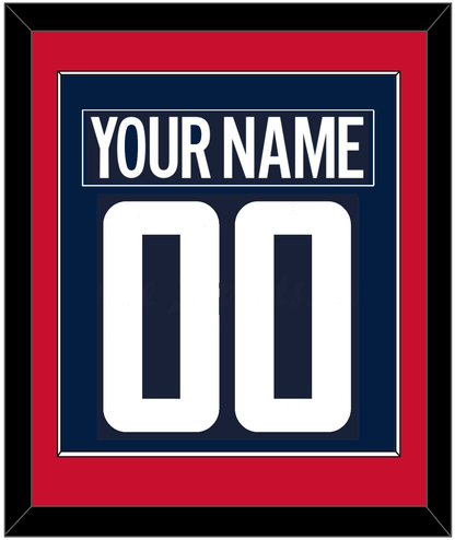 Washington Nameplate & Number (Back) Combined - Alternate Blue (2018-2024) - Essential Tier 2