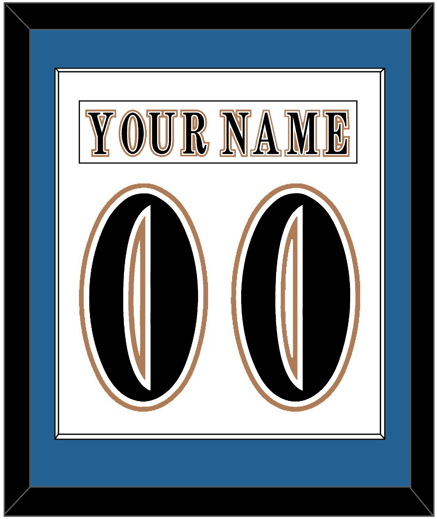 Washington Nameplate & Number (Back) Combined - Home White (1995-2007) - Essential Tier 1