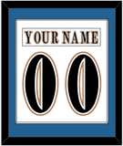Washington Nameplate & Number (Back) Combined - Home White (1995-2007) - Single Mat 1