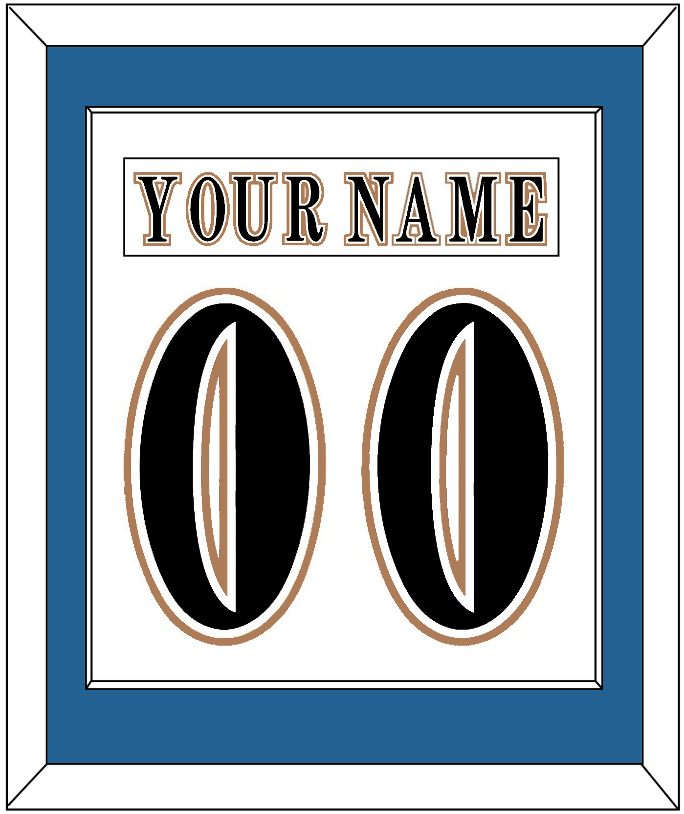 Washington Nameplate & Number (Back) Combined - Home White (1995-2007) - Essential Tier 1