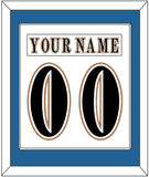 Washington Nameplate & Number (Back) Combined - Home White (1995-2007) - Single Mat 1