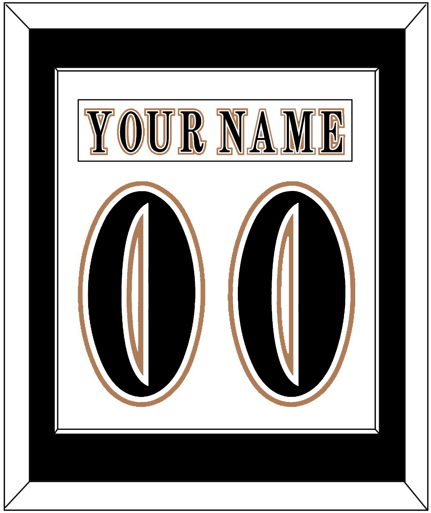 Washington Nameplate & Number (Back) Combined - Home White (1995-2007) - Essential Tier 2