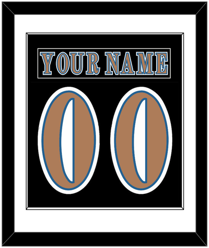 Washington Nameplate & Number (Back) Combined - Road Black (1997-2007) - Essential Tier 1