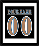 Washington Nameplate & Number (Back) Combined - Road Black (1997-2007) - Single Mat 1