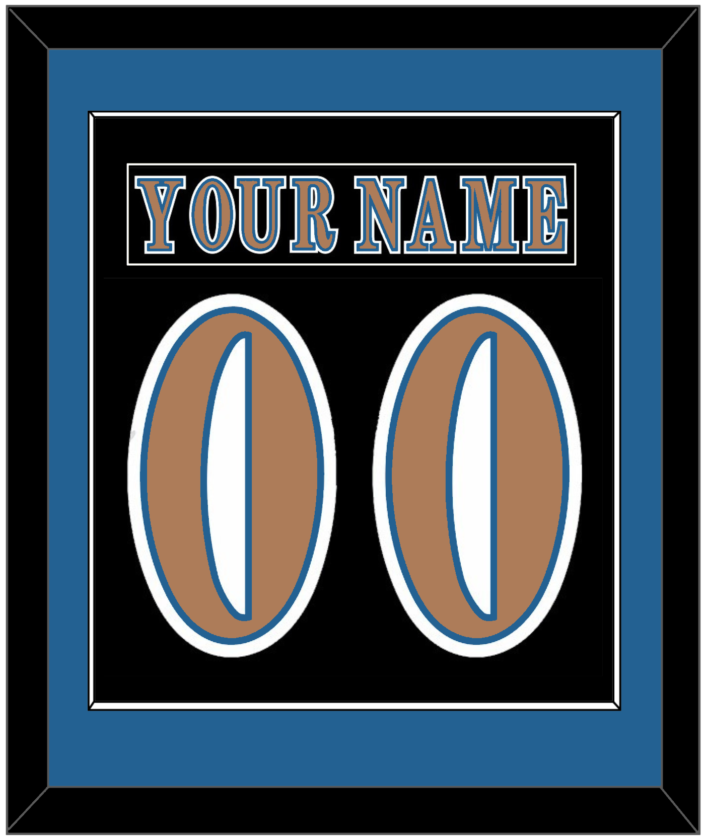 Washington Nameplate & Number (Back) Combined - Road Black (1997-2007) - Essential Tier 2