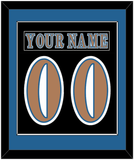 Washington Nameplate & Number (Back) Combined - Road Black (1997-2007) - Single Mat 2
