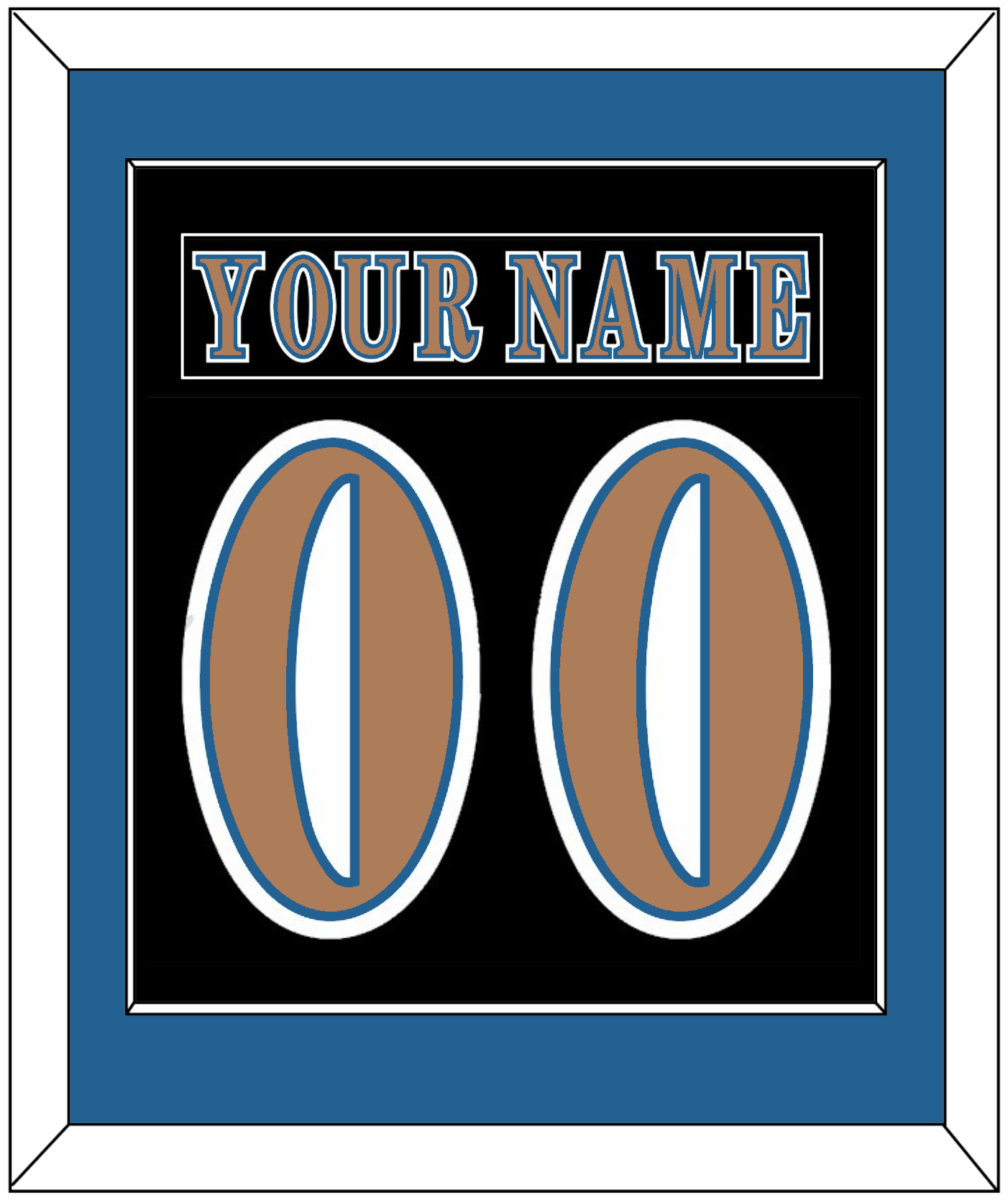 Washington Nameplate & Number (Back) Combined - Road Black (1997-2007) - Essential Tier 2