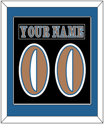 Washington Nameplate & Number (Back) Combined - Road Black (1997-2007) - Essential Tier 2