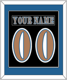 Washington Nameplate & Number (Back) Combined - Road Black (1997-2007) - Single Mat 2