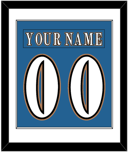 Washington Nameplate & Number (Back) Combined - Road Blue (1995-2000) - Essential Tier 1