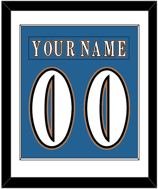 Washington Nameplate & Number (Back) Combined - Road Blue (1995-2000) - Essential Tier 1