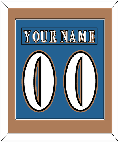 Washington Nameplate & Number (Back) Combined - Road Blue (1995-2000) - Essential Tier 2