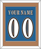 Washington Nameplate & Number (Back) Combined - Road Blue (1995-2000) - Single Mat 2
