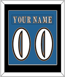 Washington Nameplate & Number (Back) Combined - Road Blue (1995-2000) - Single Mat 3
