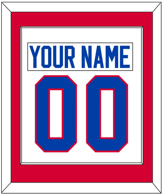 Washington Nameplate & Number (Back) Combined - Home White (1979-1987) - Essential Tier 1