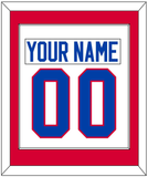 Washington Nameplate & Number (Back) Combined - Home White (1979-1987) - Single Mat 1