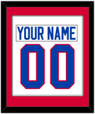 Washington Nameplate & Number (Back) Combined - Home White (1979-1987) - Single Mat 1