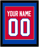 Washington Nameplate & Number (Back) Combined - Road Red (1979-1987) - Single Mat 2