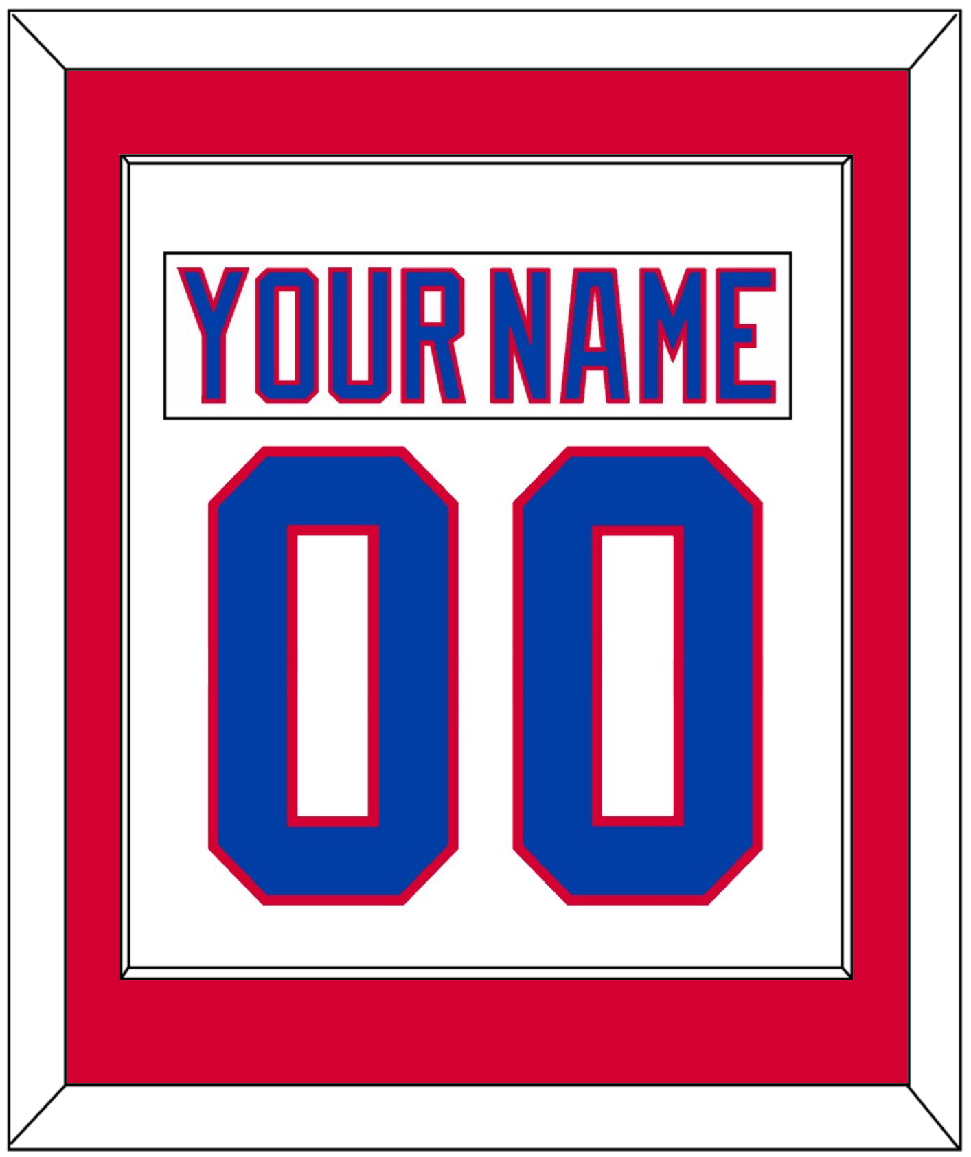 Washington Nameplate & Number (Back) Combined - 2011 Winter Classic White - Essential Tier 1