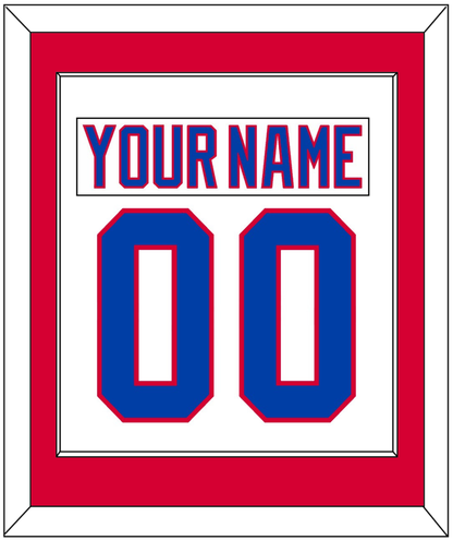 Washington Nameplate & Number (Back) Combined - Home White (1987-1995) - Essential Tier 1
