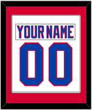 Washington Nameplate & Number (Back) Combined - 2011 Winter Classic White - Single Mat 1