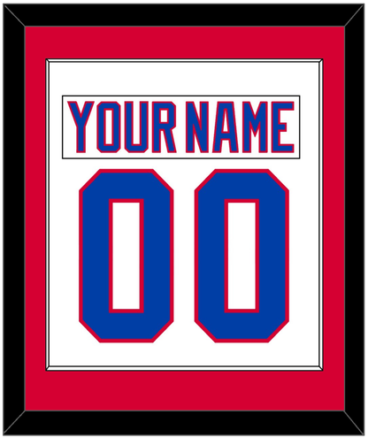 Washington Nameplate & Number (Back) Combined - Home White (1987-1995) - Essential Tier 1
